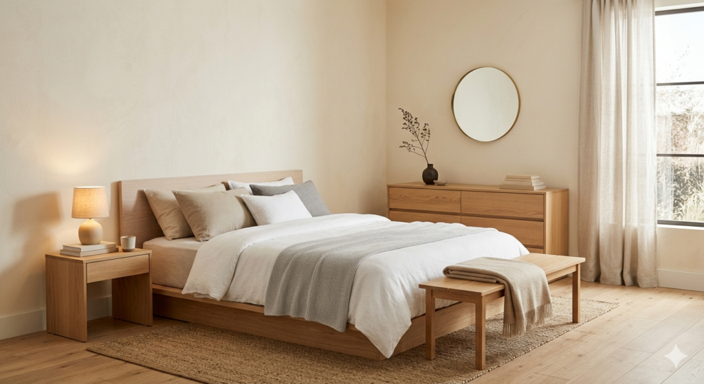 Japandi bedroom ideas