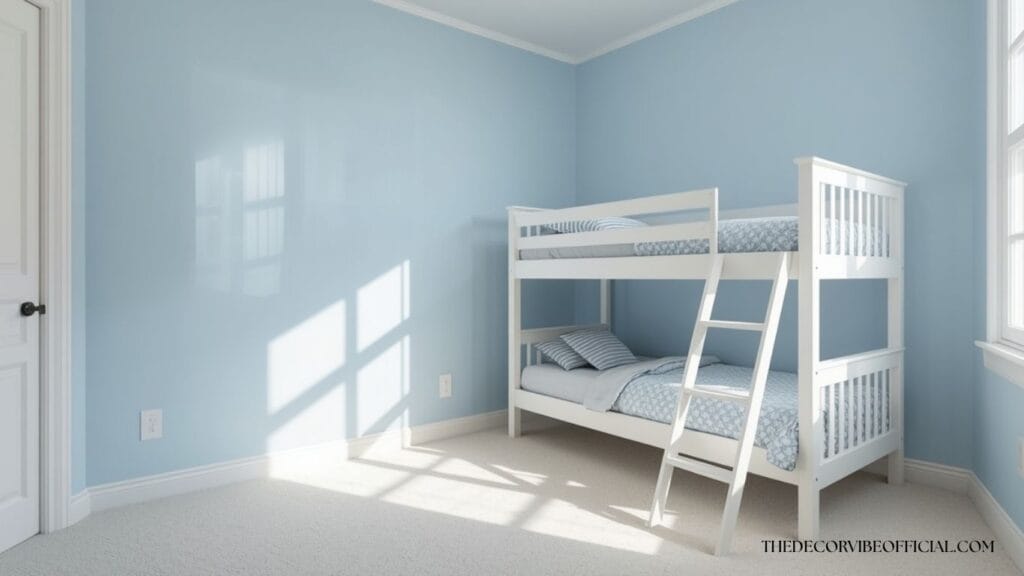 Boys bedroom paint ideas with light blue walls for a small room
