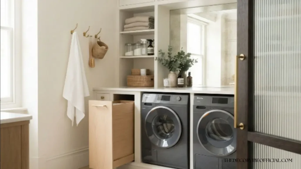  Luxury laundry room ideas for a small stacked laundry closet