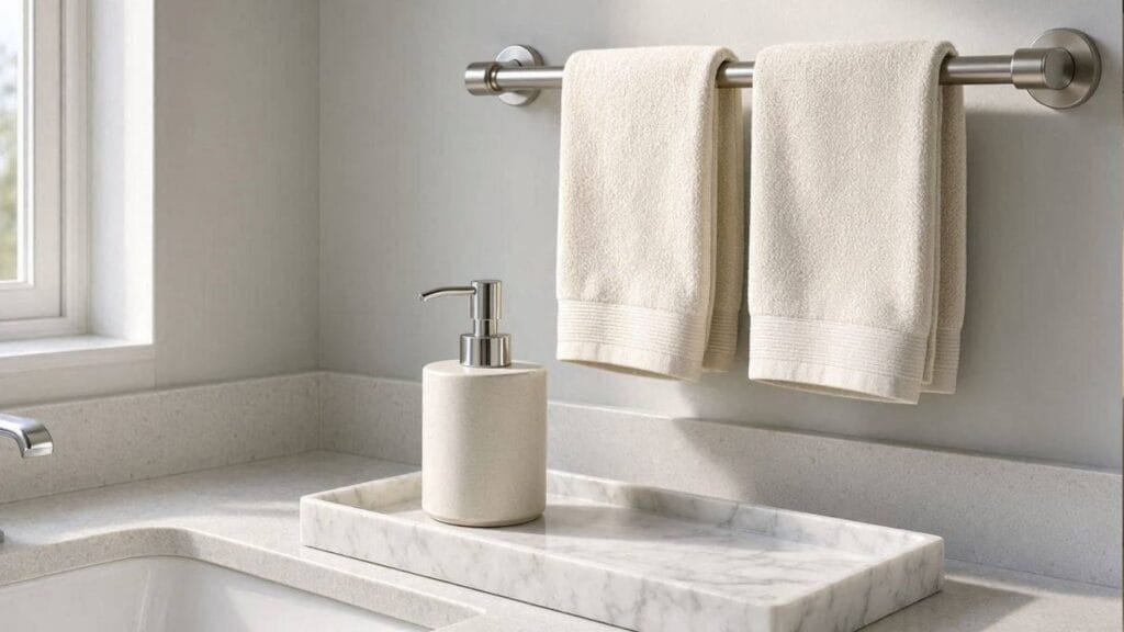 Hand towel swap cheap guest bathroom update