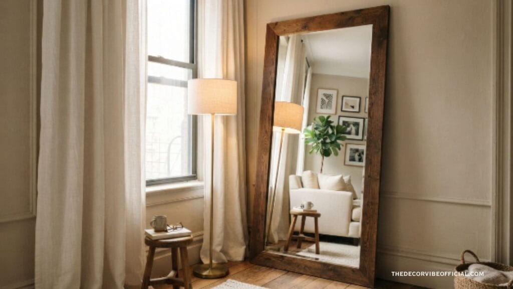 apartment decorating on a budget ideas using mirrors and lighting