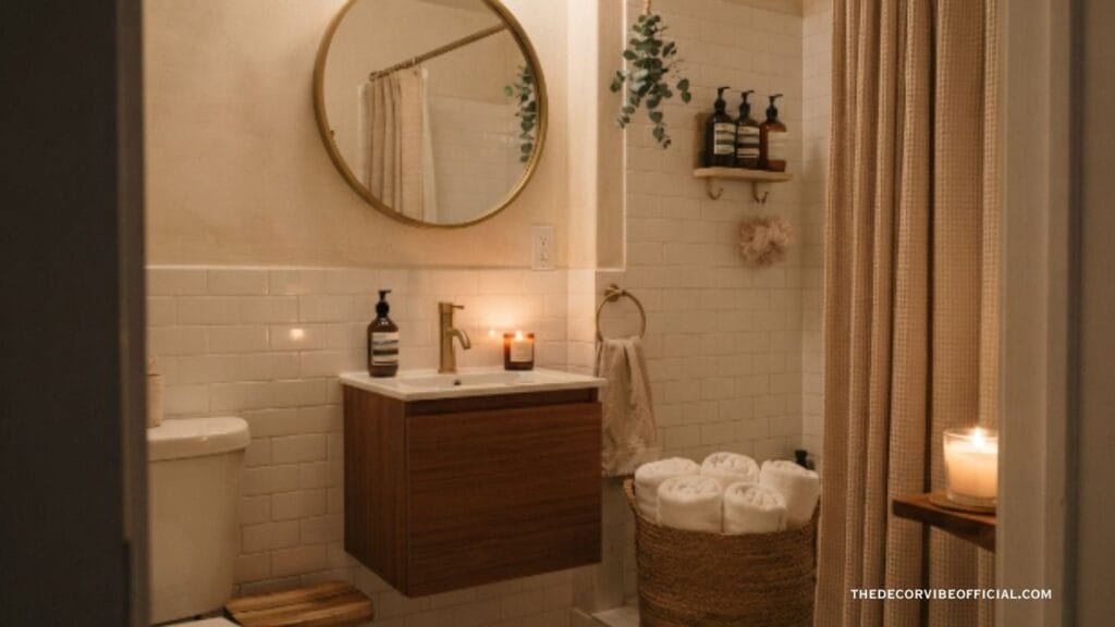 apartment decorating on a budget ideas for a spa-style bathroom