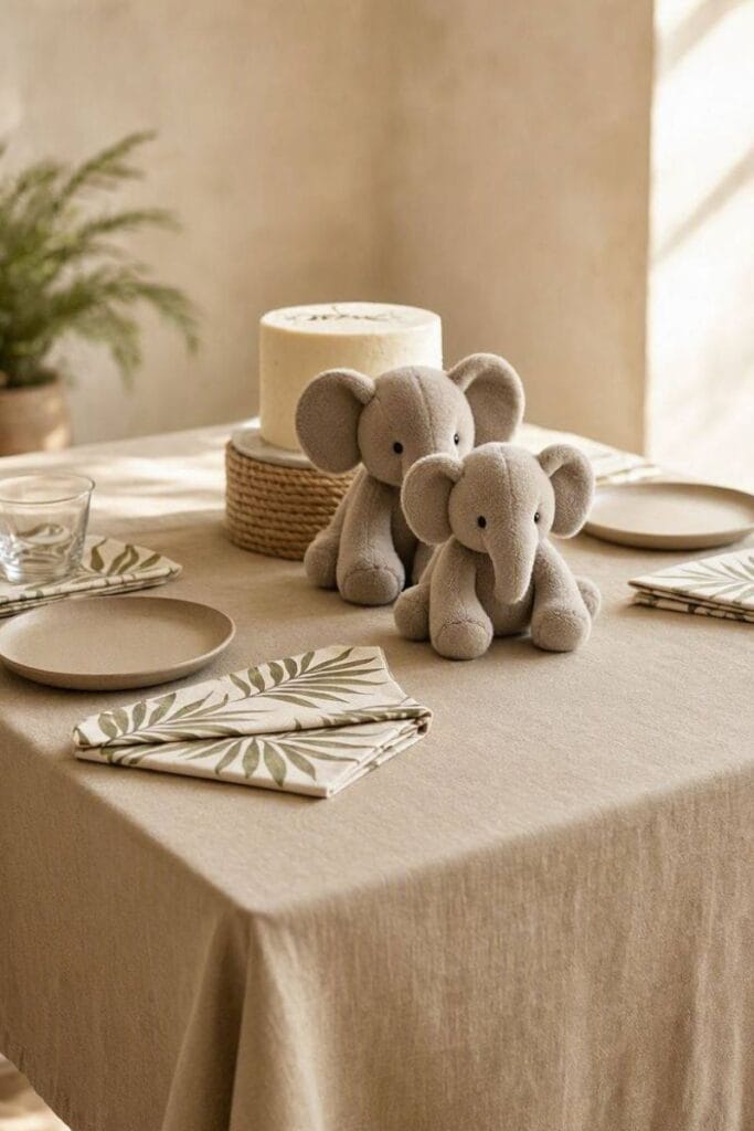 Safari duo baby shower themes for twins decor