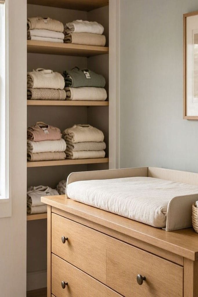  Storage smart baby boy nursery dresser layout
