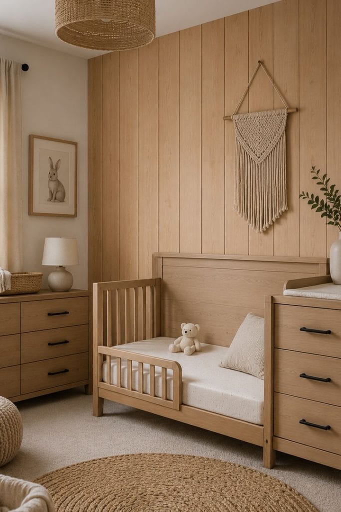  Convertible crib in baby boy nursery furniture idea