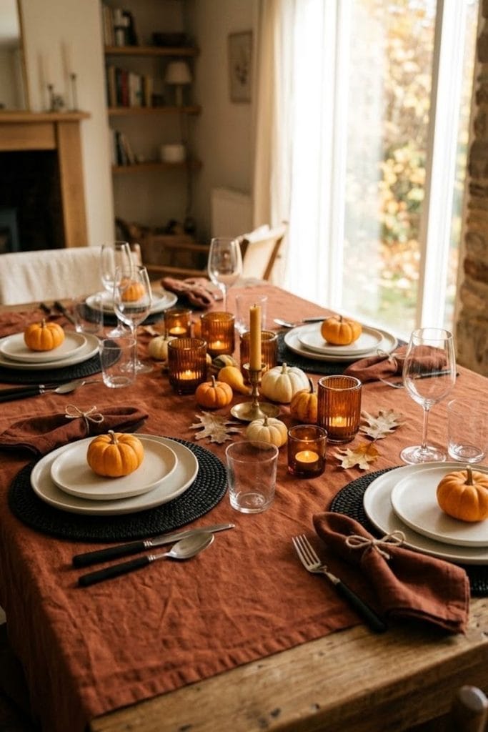 Halloween decor ideas for a styled dining table