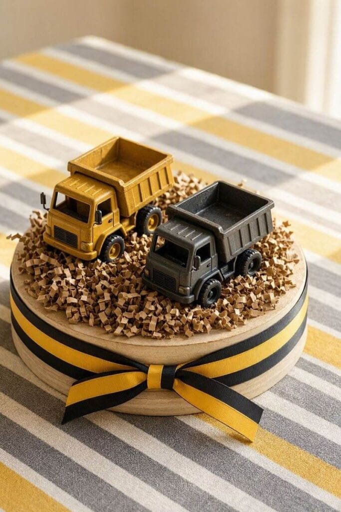  Double trouble truck baby shower themes for twins decor