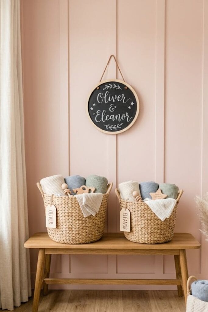 Gift basket baby shower themes for twins organization