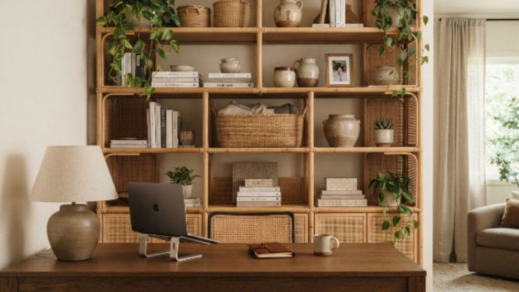 Small space bohemian home office ideas for a cozy corner nook